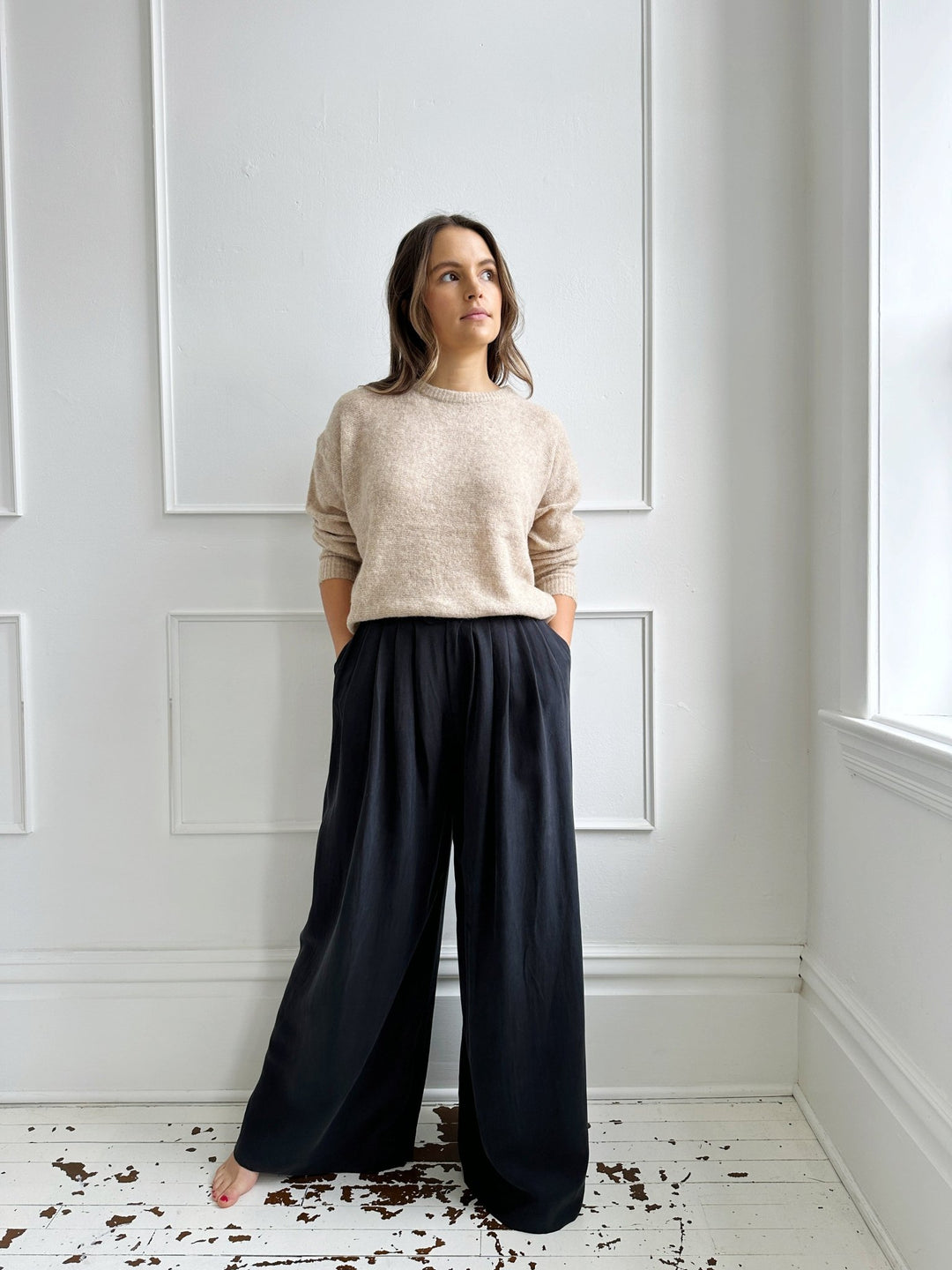 Pleated Wide Leg Trousers – Spring Sweet