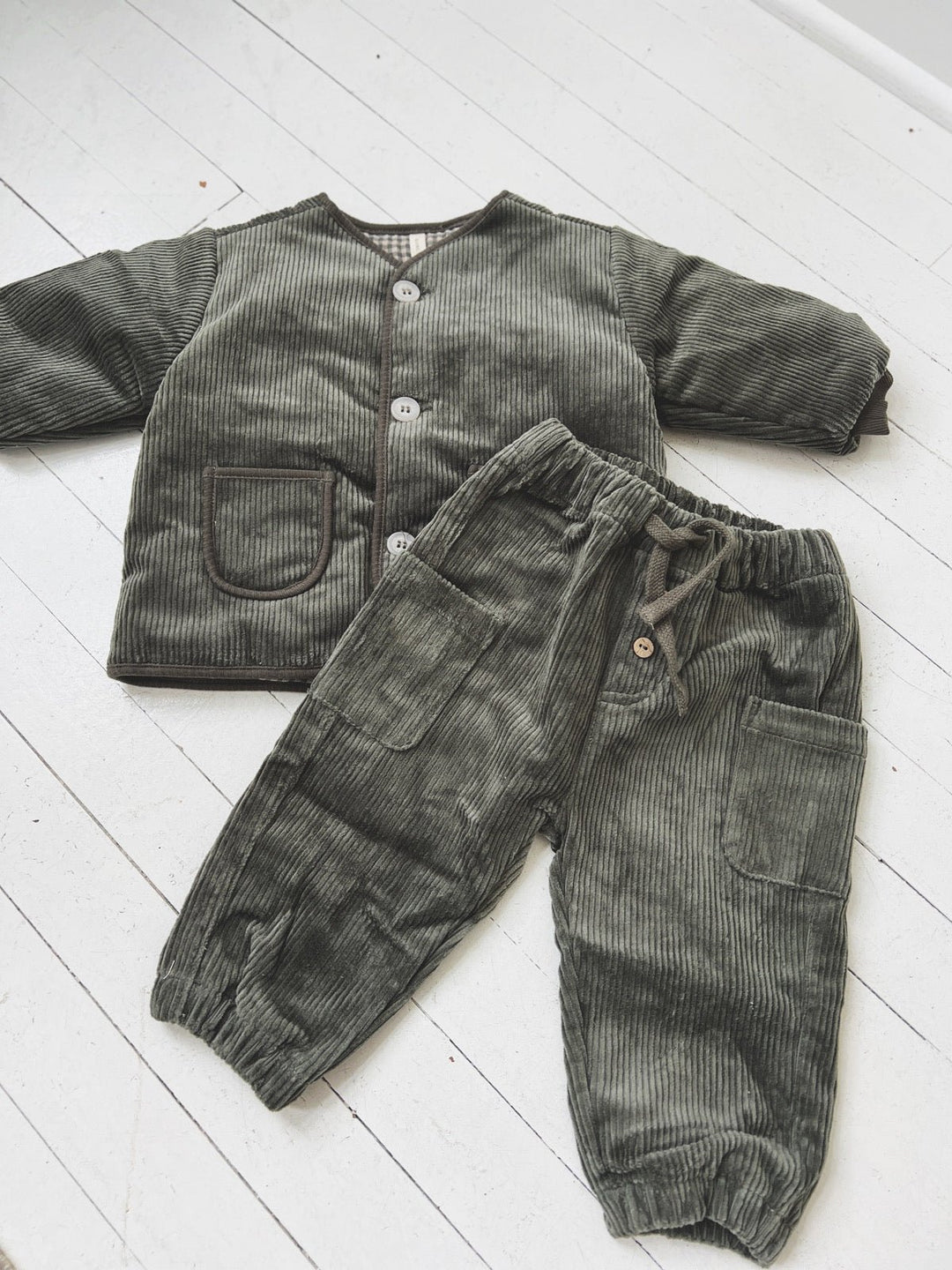 Quilted V-Neck Button Jacket - Spring Sweet