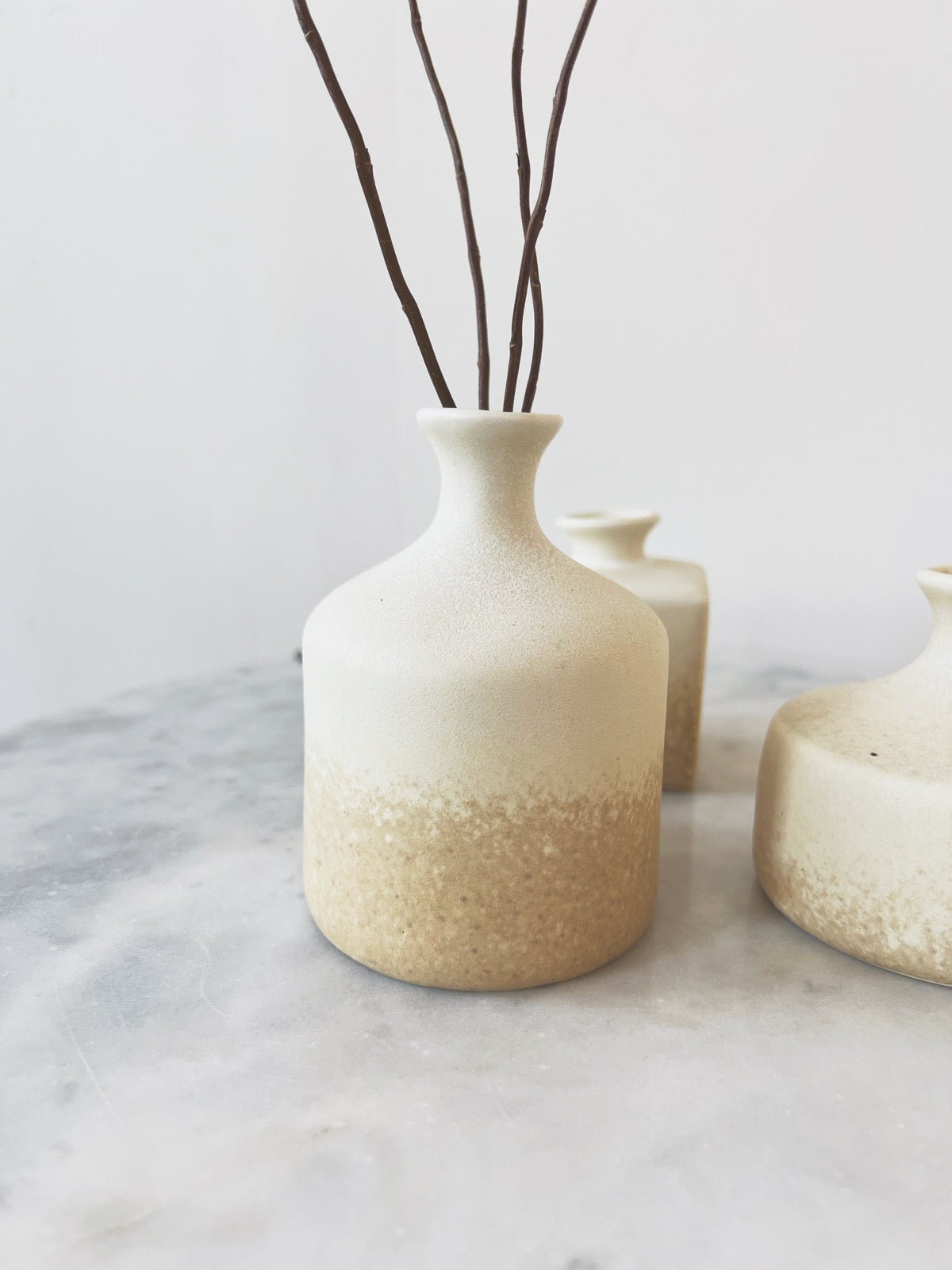 Reactive Glaze Stoneware Bud Vase - Spring Sweet