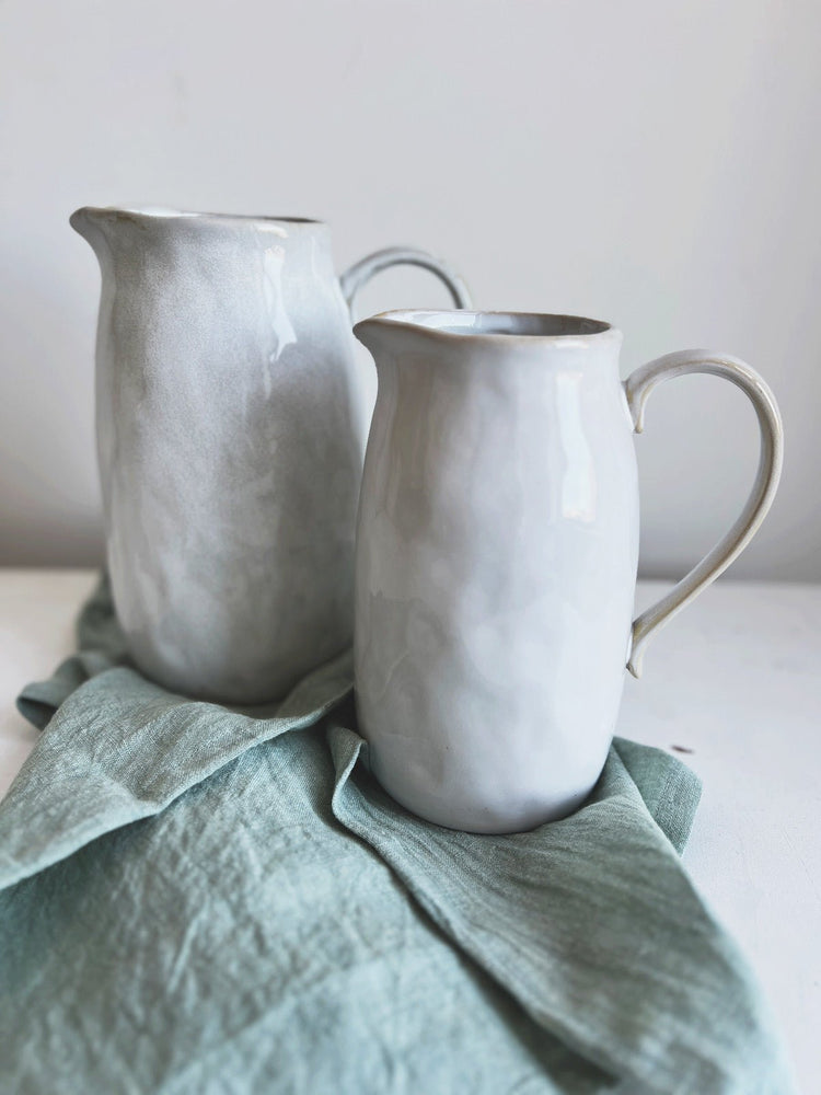 Reactive Glaze Stoneware Pitcher - Spring Sweet