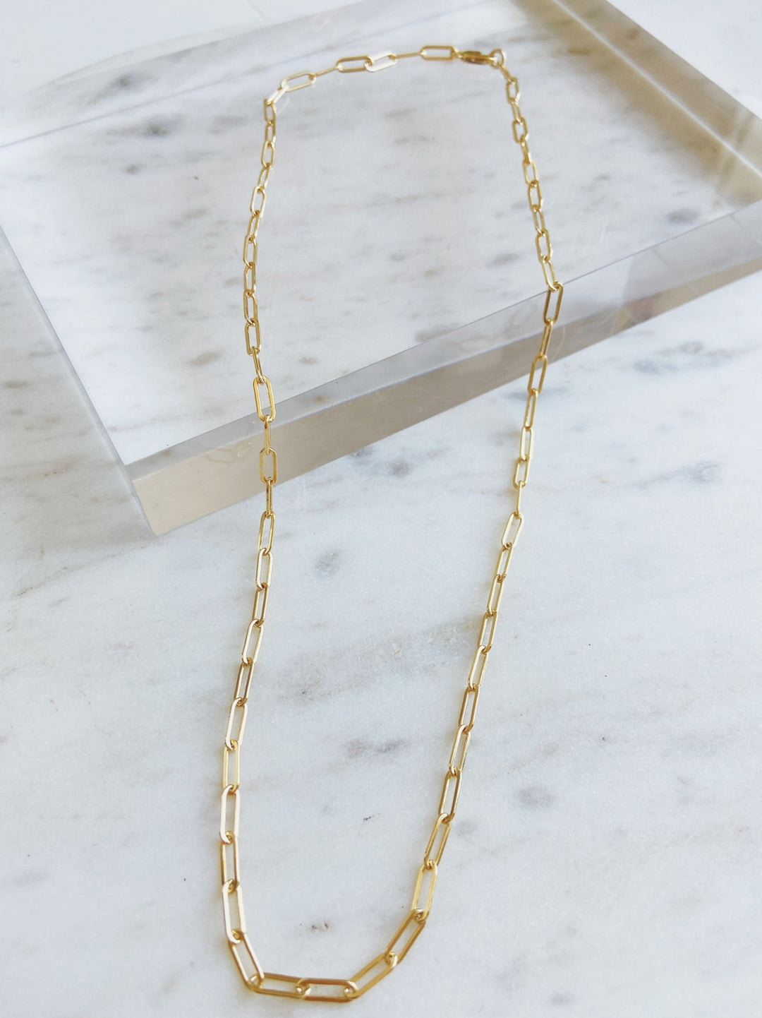 Rectangle Necklace, Gold Filled - Spring Sweet