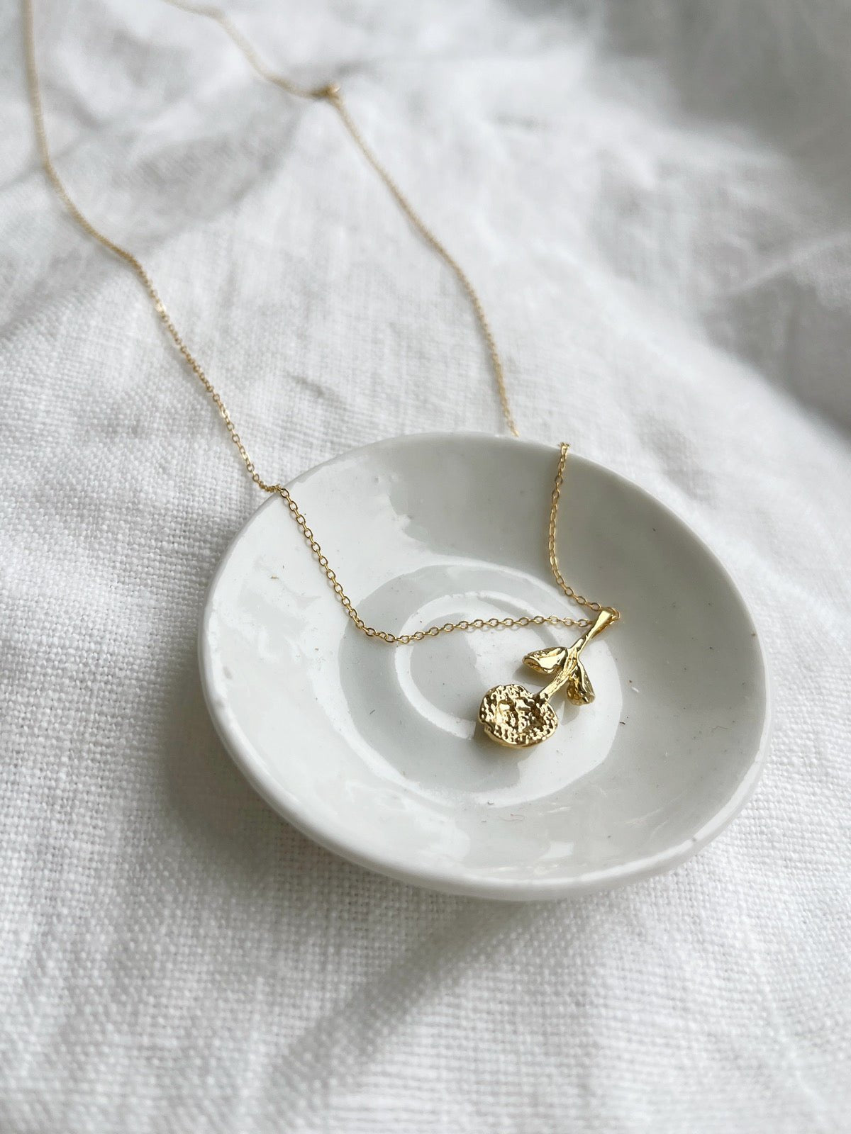 Rose Necklace, Gold Filled - Spring Sweet