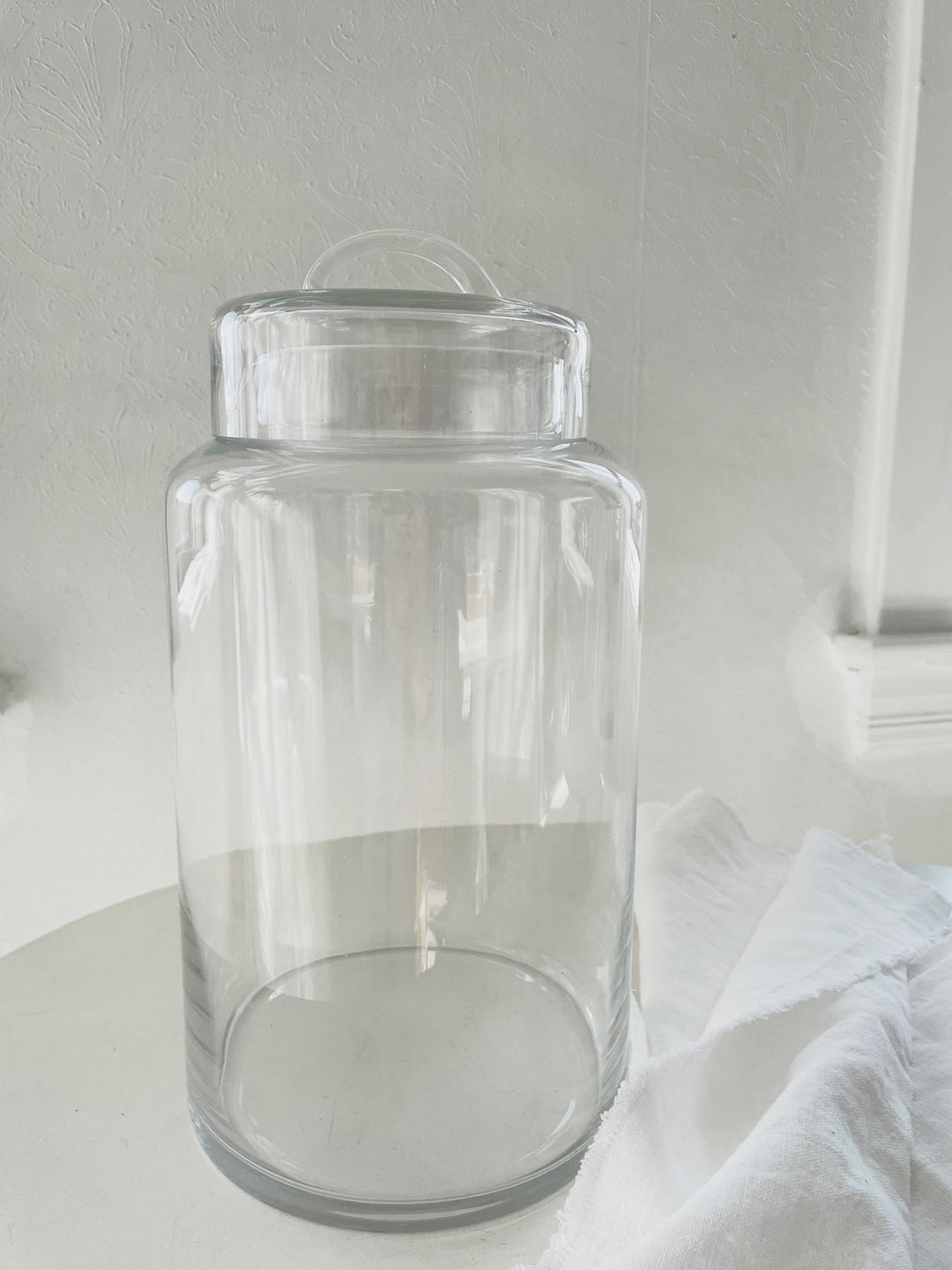 Round Glass Container w/ Lid - Spring Sweet