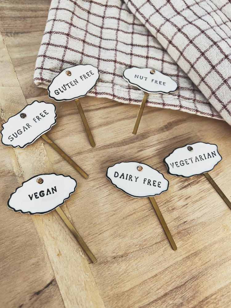Stoneware and Stainless Steel Markers - Spring Sweet