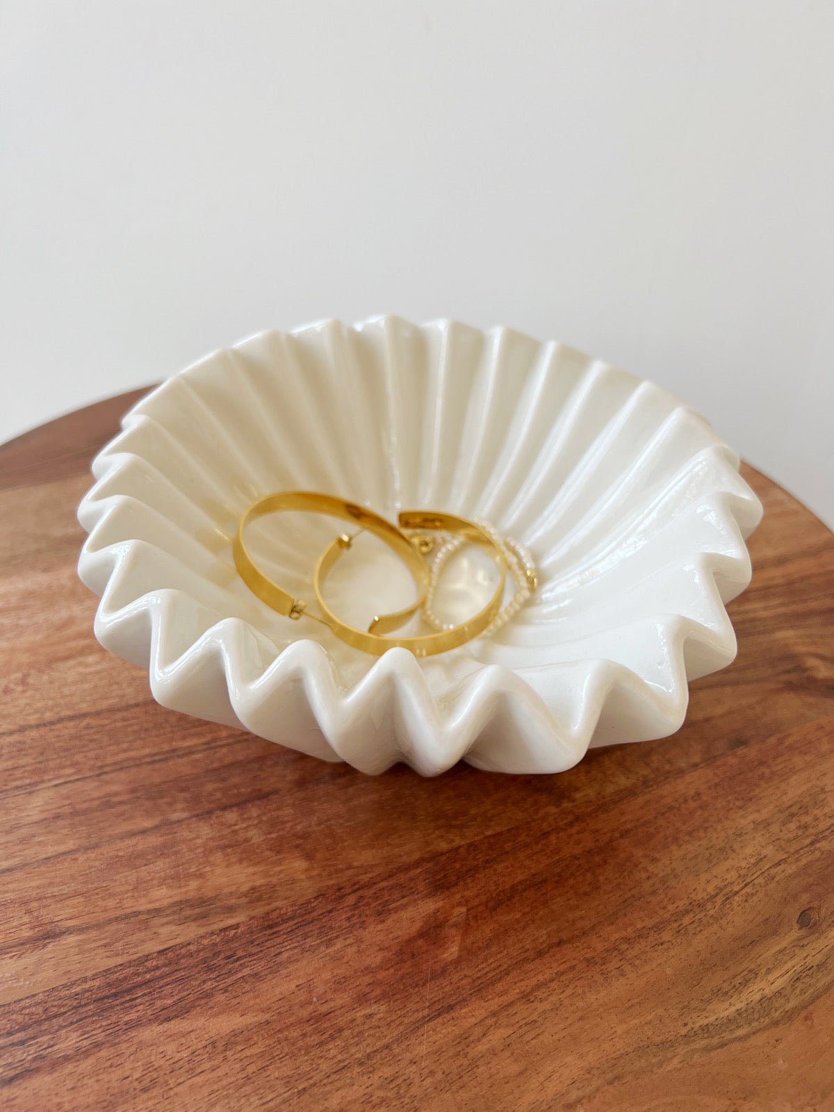 Stoneware Fluted Bowl - Spring Sweet