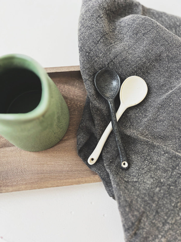 Stoneware Spoon w/ Reactive Glaze - Spring Sweet