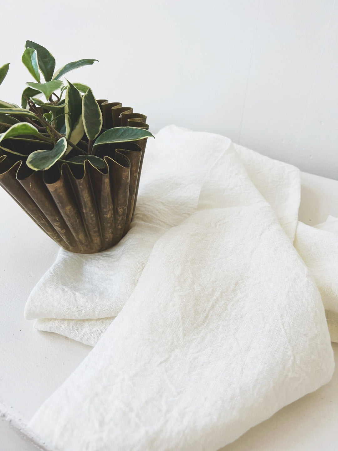 Stonewashed Linen Tea Towel - Spring Sweet