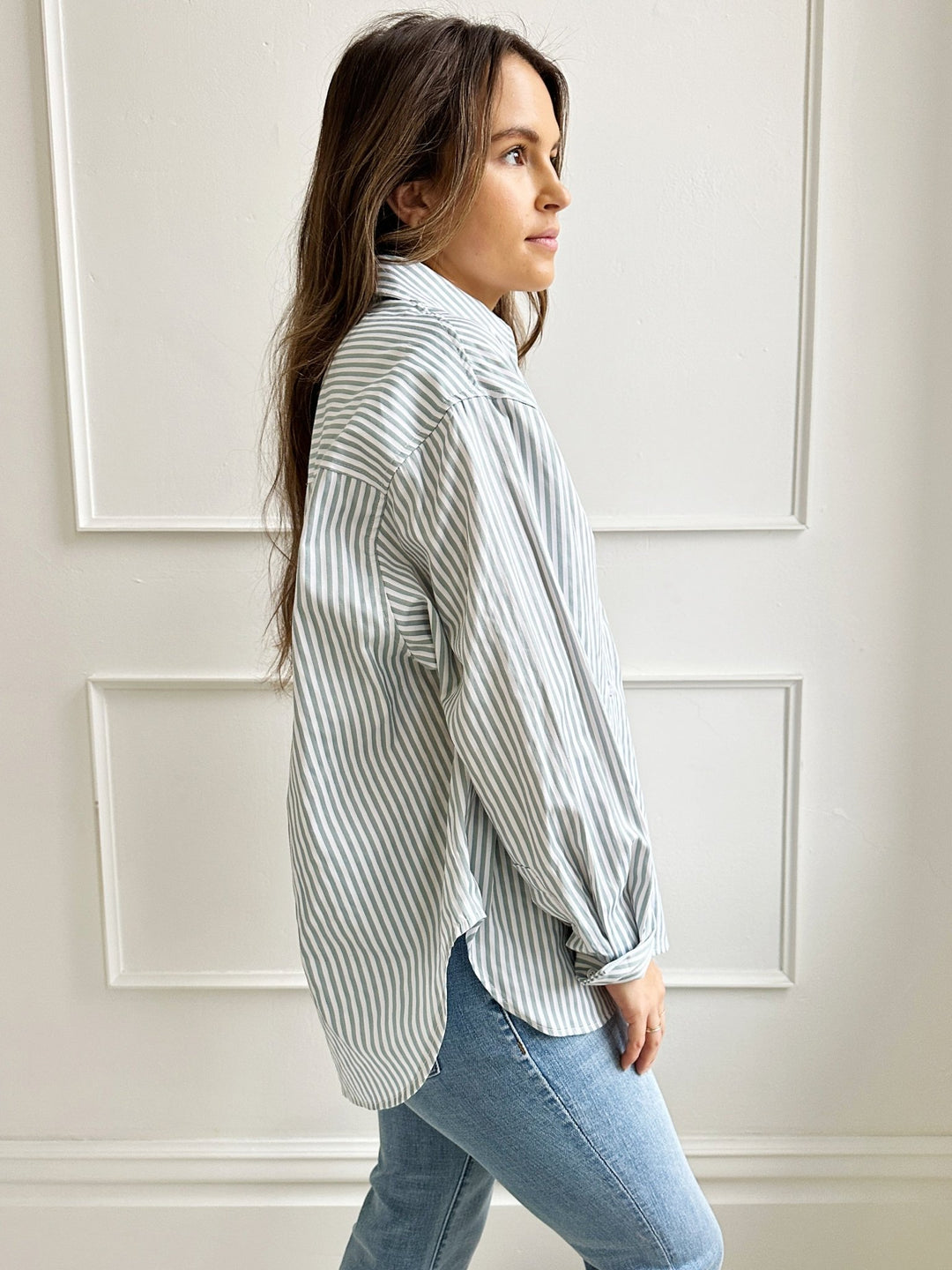 Striped Button Down - Spring Sweet