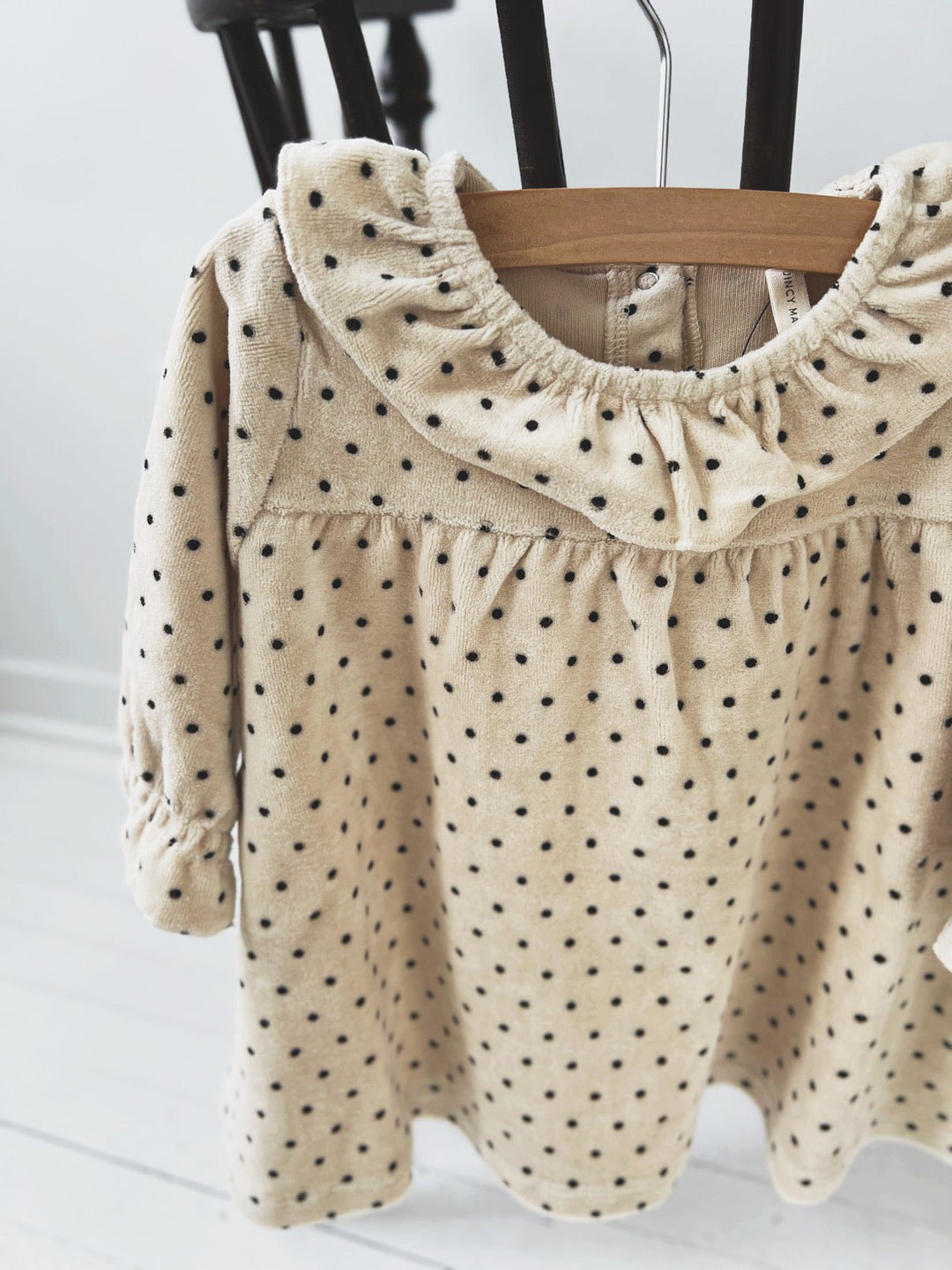 Velour Baby Dress - Spring Sweet