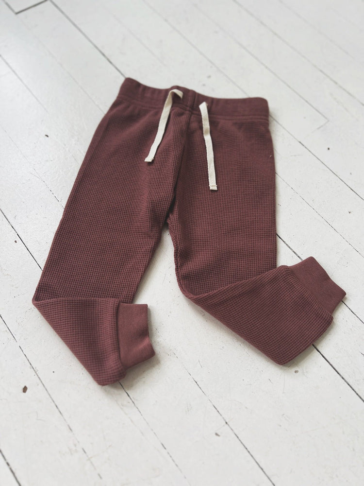 Waffle Drawstring Pant - Spring Sweet