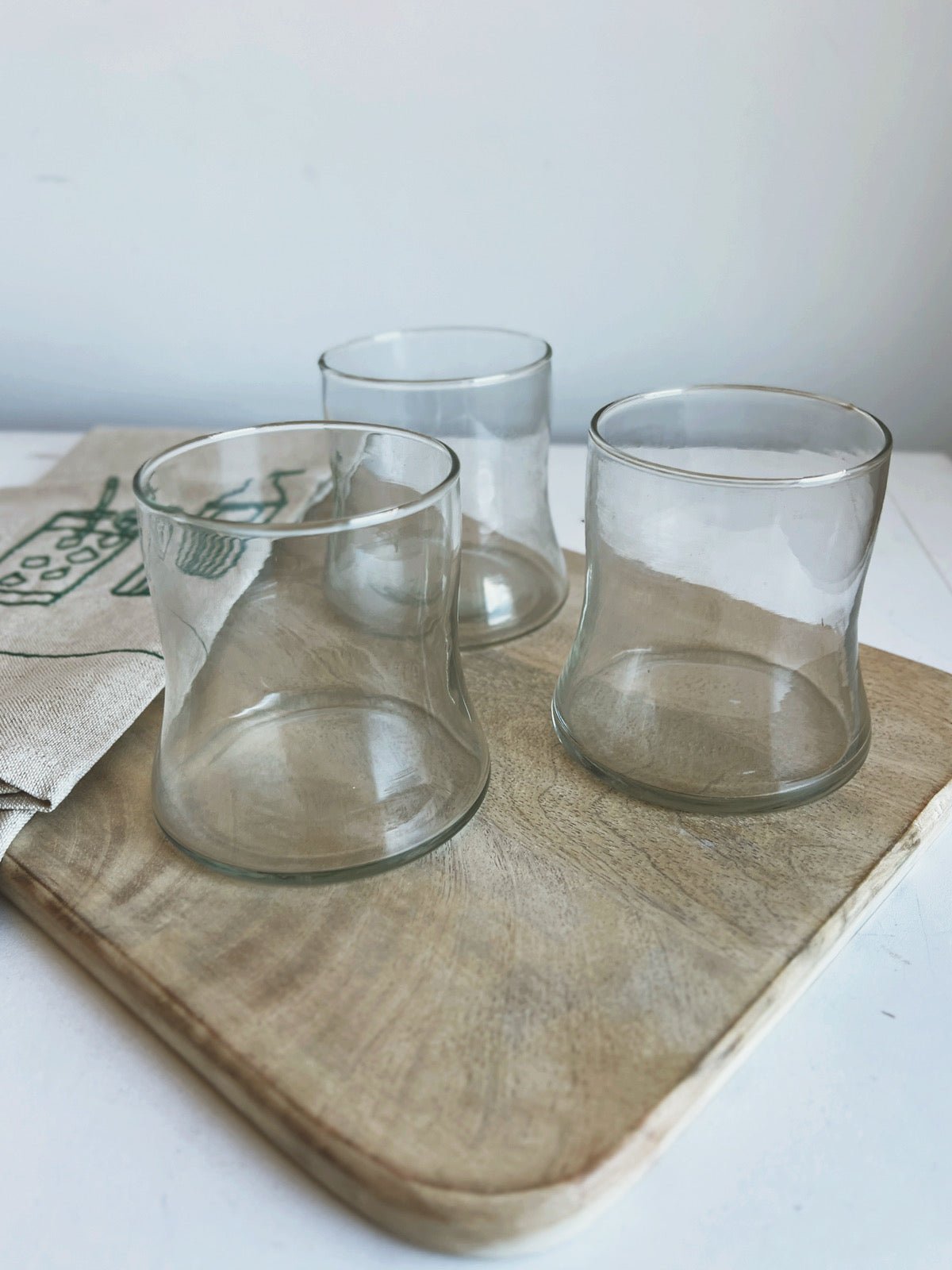 Wide Base Drinking Glass - Spring Sweet