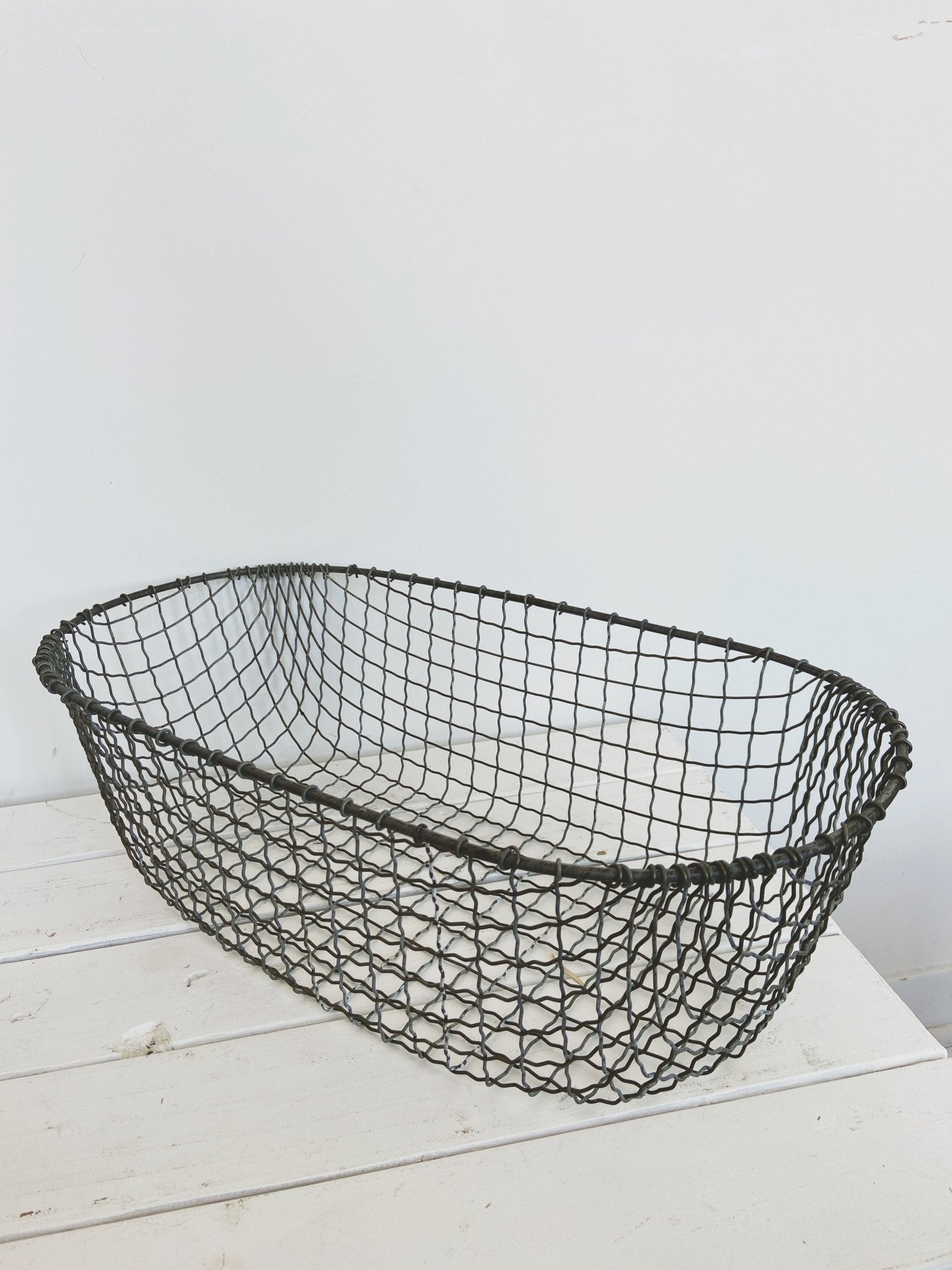 Large wire basket for blankets hot sale