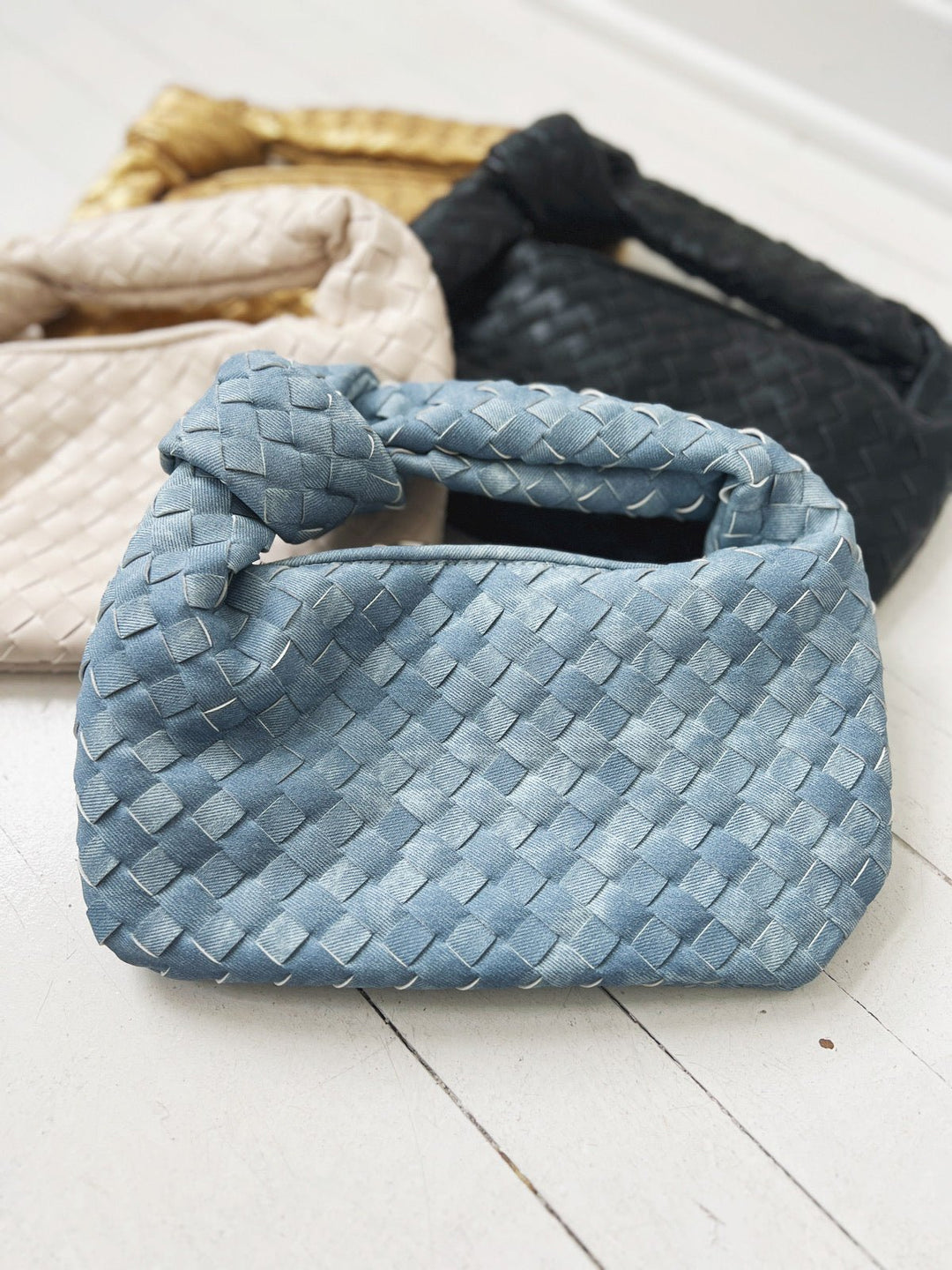 Woven Knotted Handbag - Spring Sweet